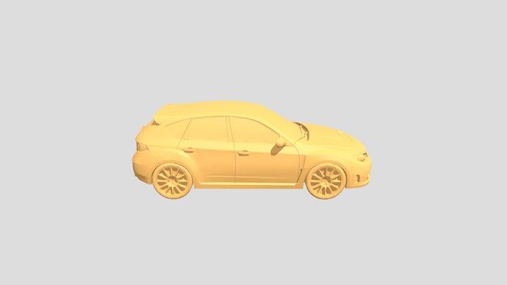Subaru Impreza Hatchback WRX-STI for 3Dprinting