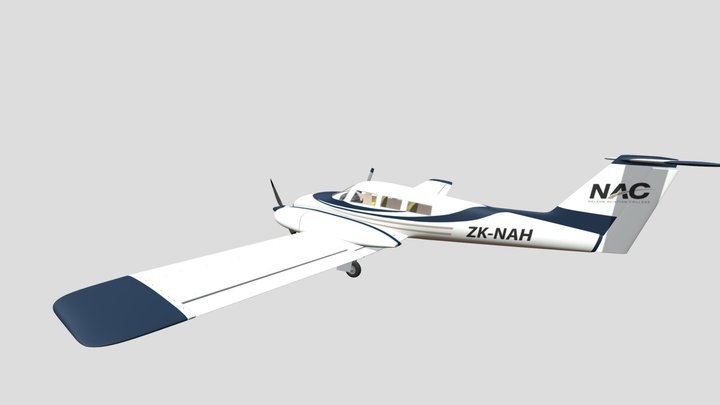 Piper Seminole - NAC Updated Avionics - copy 3D Model