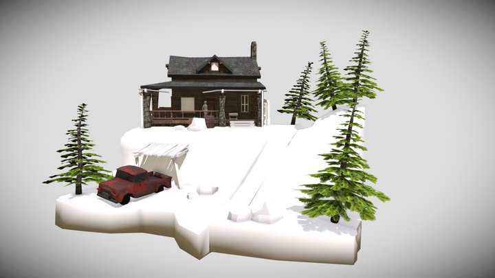 Diorama Forest Loner WIP 3D Model