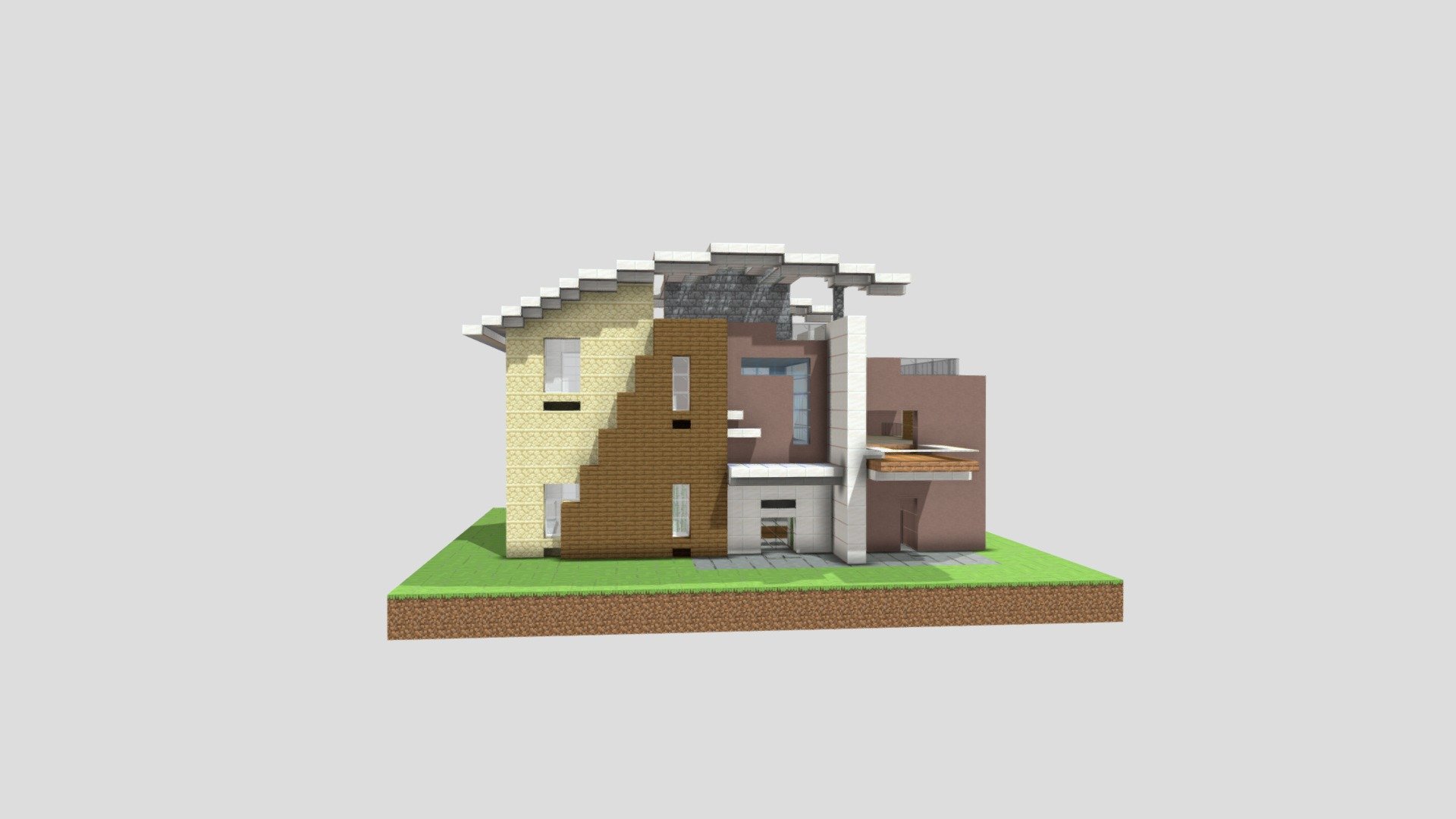 Minecraft Modern House - Download Free 3D model by jar (@jar9th ...