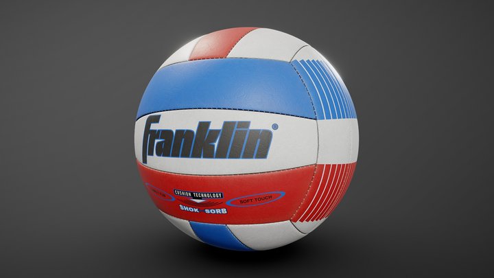Volleyball PBR 3D Model