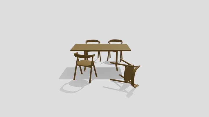 Dining Set Assignment 3D Model