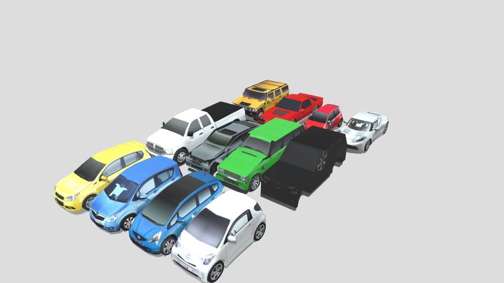 Police Supercars Racing Npc Traffic 3D Model