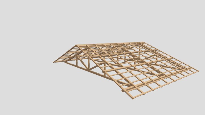 telhado estrutura 3D Model