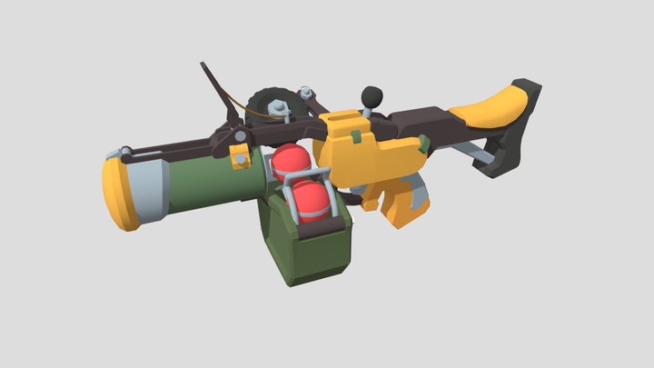 FANART_Overwatch_Junkrat's_gun[Draft] 3D Model