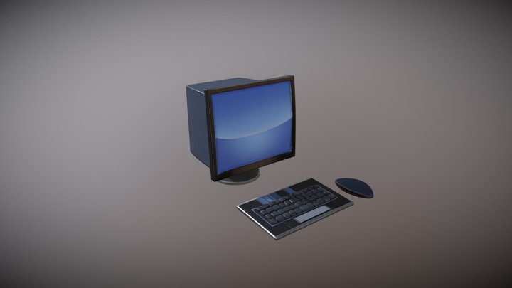 Computer Cute 3D Model
