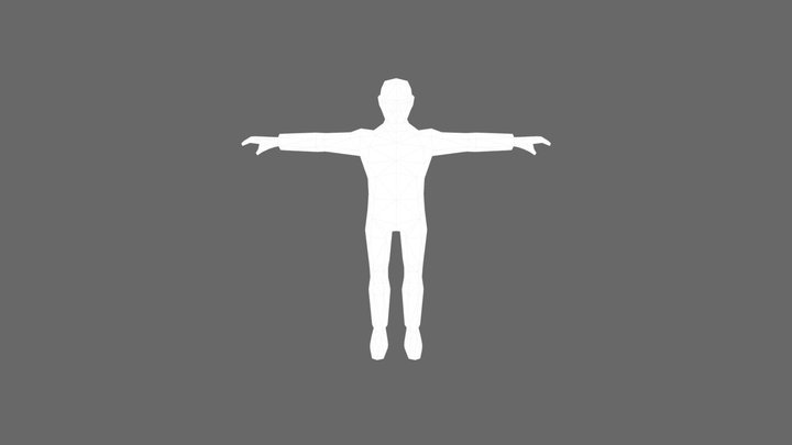 Low Poly Human 3D Model