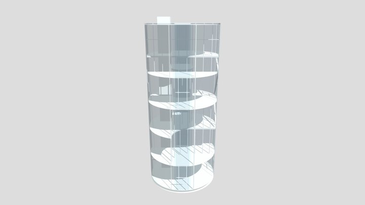 Variation 8(Circular Platforms):Shibaura House 3D Model