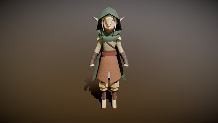 Personaje LOW POLY 3D Model