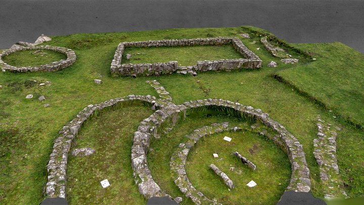 Galician hillfort - Castrolandin 3D Model