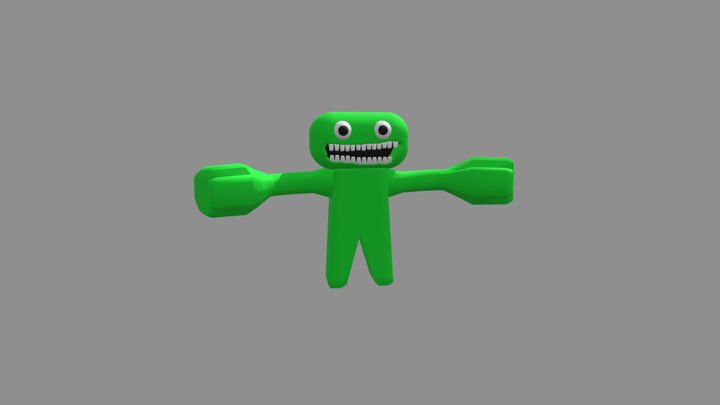 Garten Of Banban Green Monster Jumbo Josh 3D Model