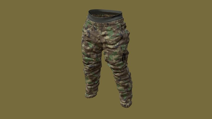 CamoSaggyPants 3D Model