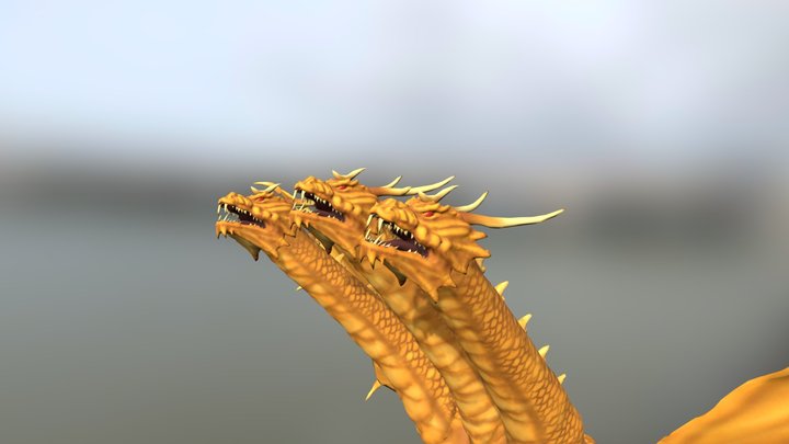 Grand King Ghidorah 3D Model