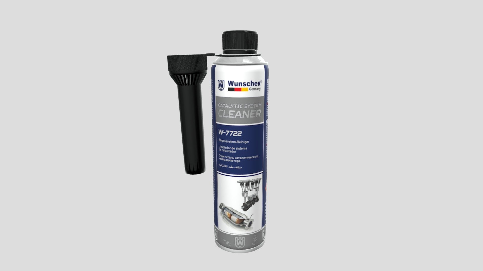 W7722 Catalytic System Cleaner — Sketchfab embed 3D viewer