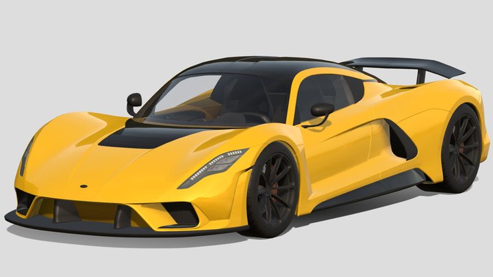2020 Hennessey Venom F5 – Gratis 3D-model STL