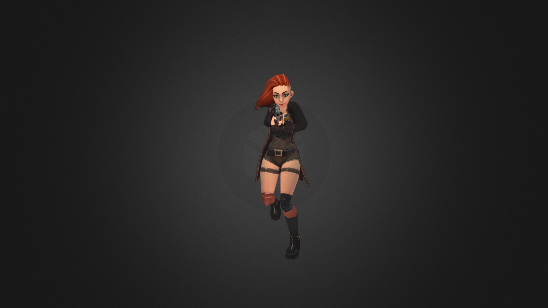 Girl Move Forward Gun3