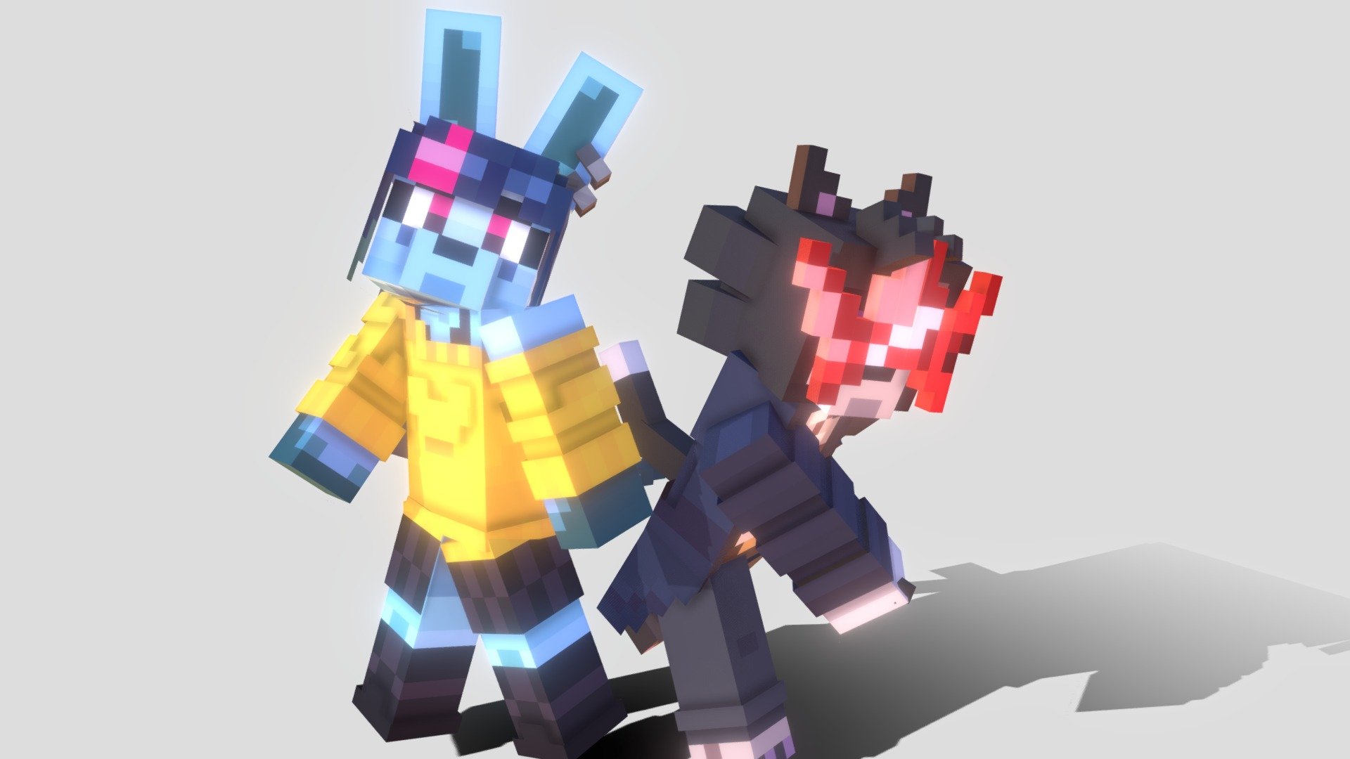 Create personalized minecraft skins with a 3d effect by Apeyape