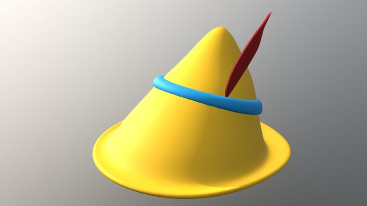 Hat Pinokkio 3D Model