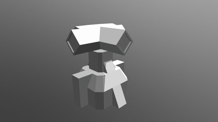 T Beam Splitter 3D Model