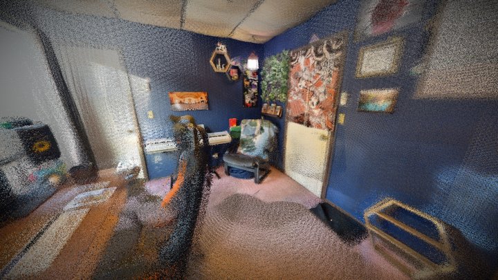 Blue Office 3D Model