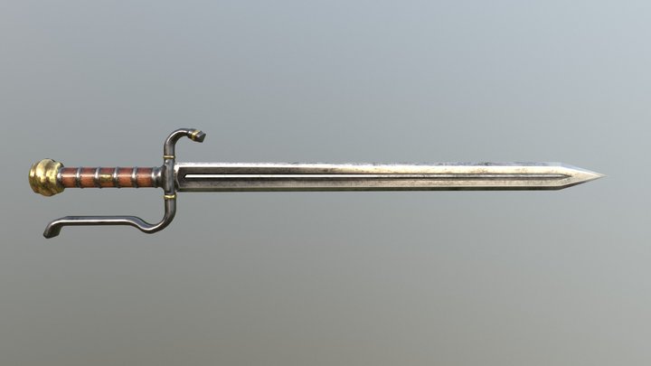Medieval Sword 3D Model