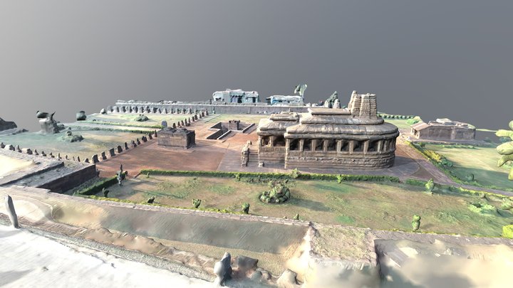 Ladkhan complex at Aihole 3D Model