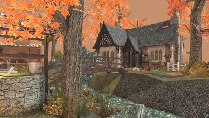 DAE Diorama - Grandma's House 3D Model