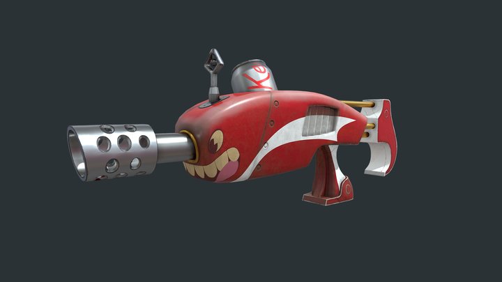 Stylized Gun14 3D Model
