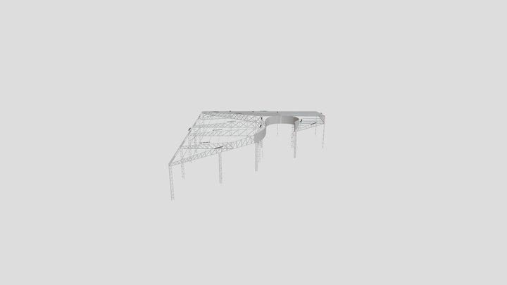 Projeto Estrutura Metálica Villa do Boto 3D Model
