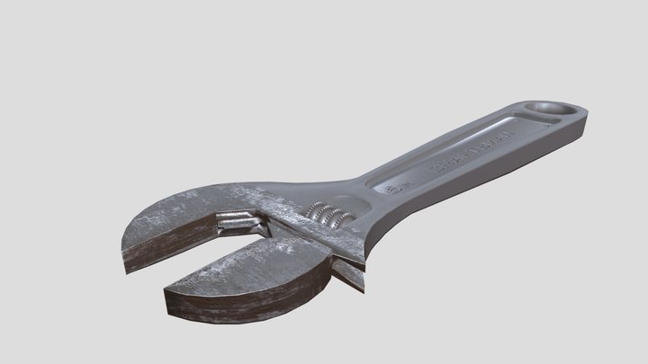 Wrench (Low Poly) 3D Model