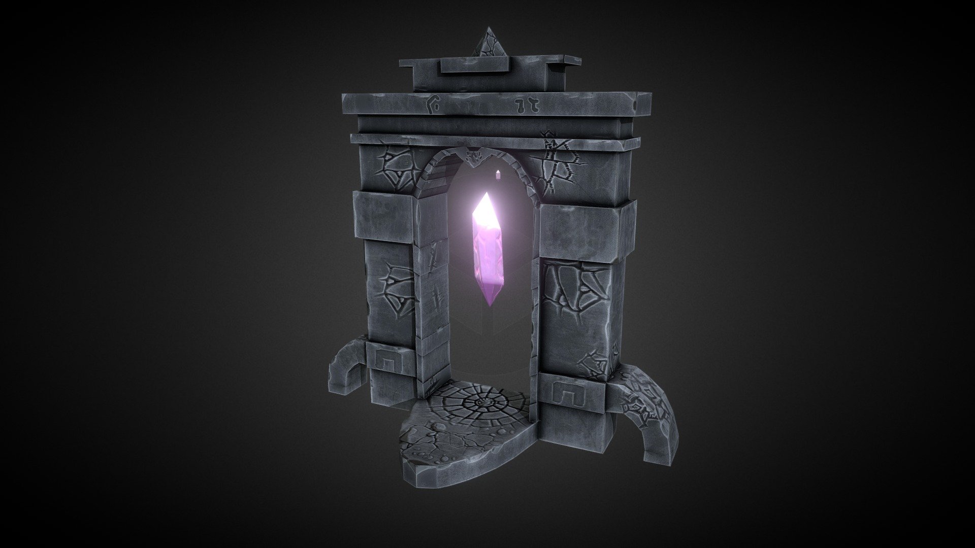 Crystal Portal - 3D model by qnomon [295e24b] - Sketchfab