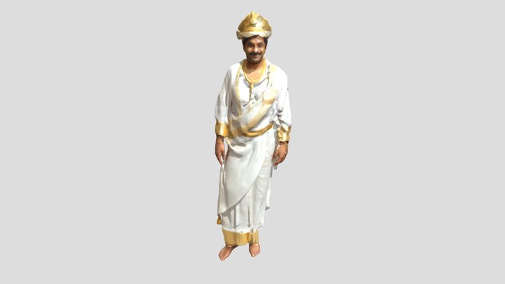 A_traditional_ Kerala__groom 3D Model