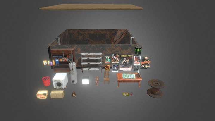 Basements Props - First Pack :D 3D Model