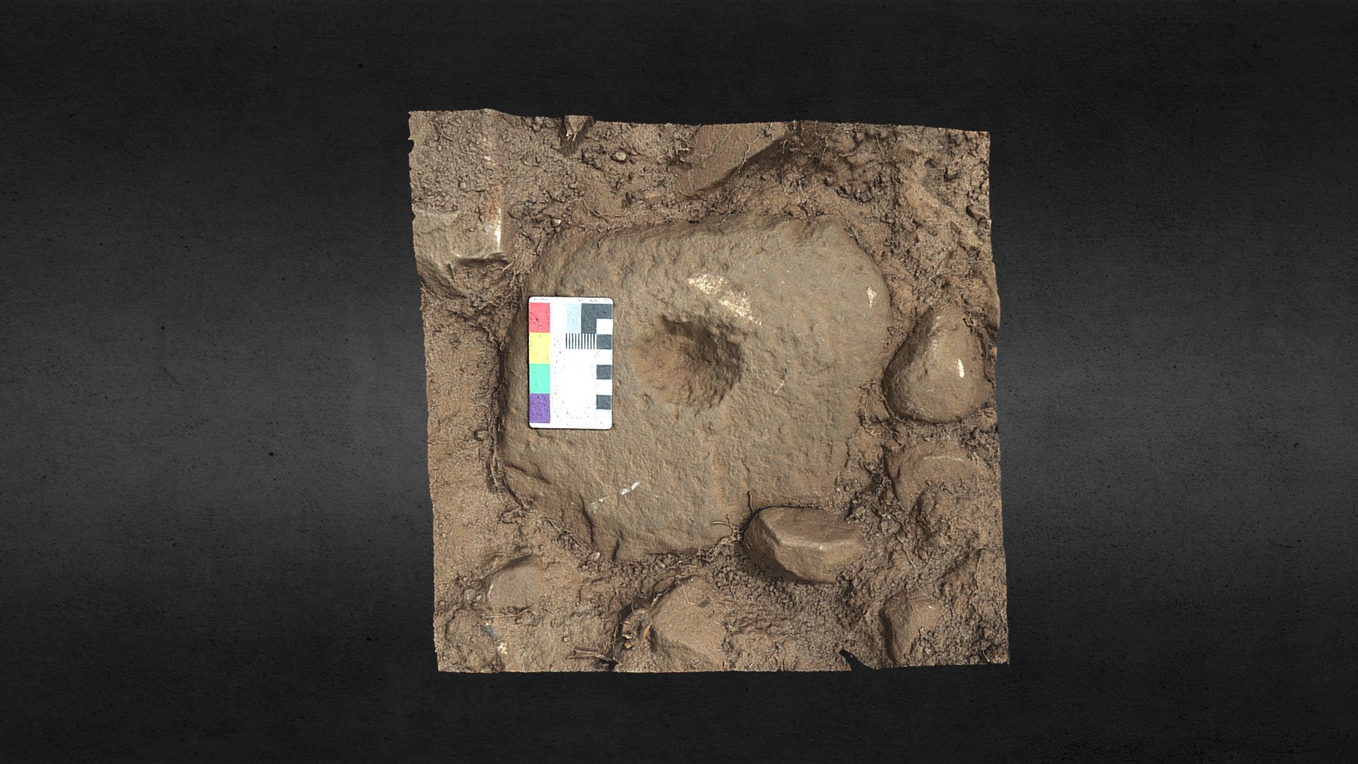 Yatesfield dig 2022 - cup-marked stone