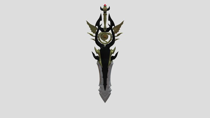 Sword2 - Medieval Fantasy Sword 3D Model