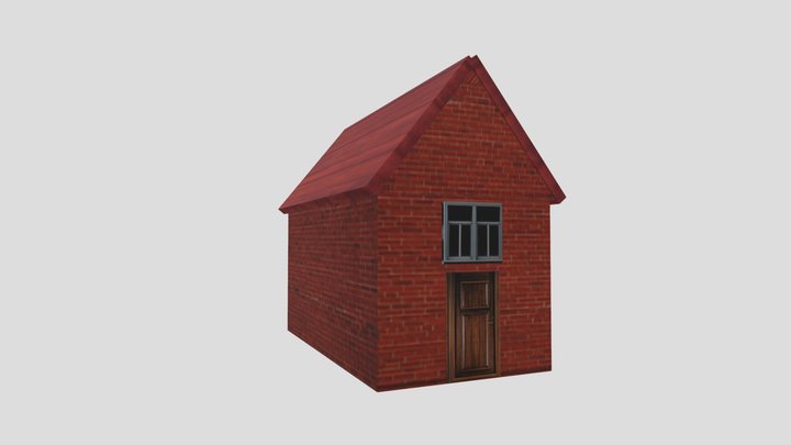 ps1 style house 3D Model