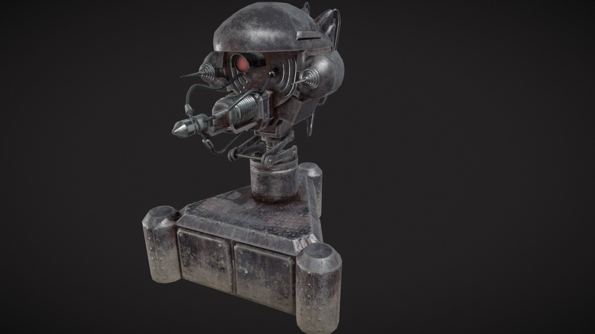 Fo3 Style Enclave Turret 3d Model By Coolerthancoolestguy 2961286