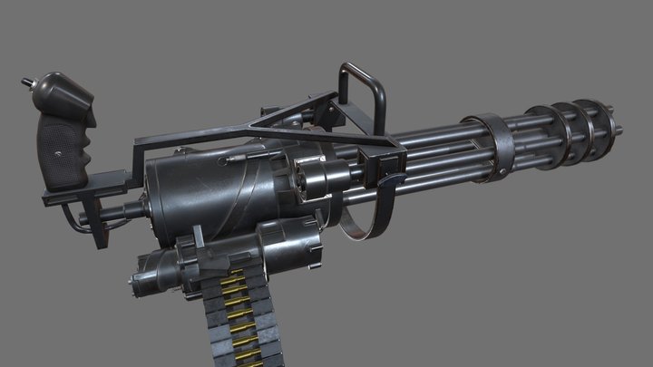 Minigun M-134 3D Model