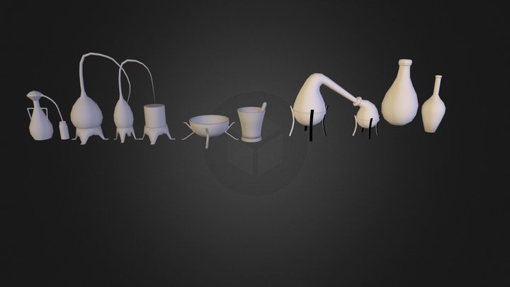 Objetos Alquimia 3D Model