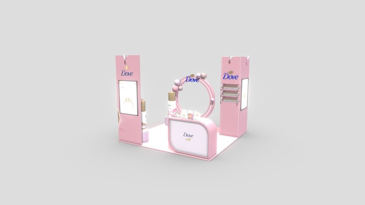 Dove Booth Event By SSPACE 3D Model