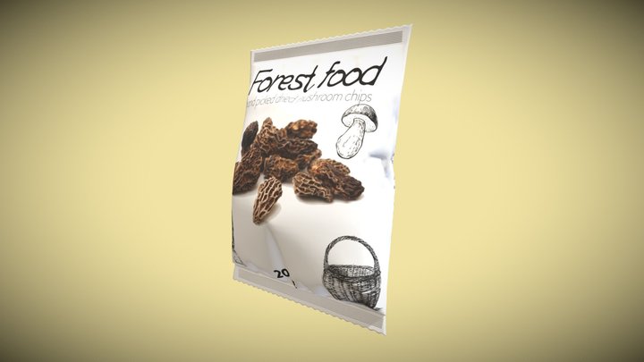 Chips Package mockup 3D Model
