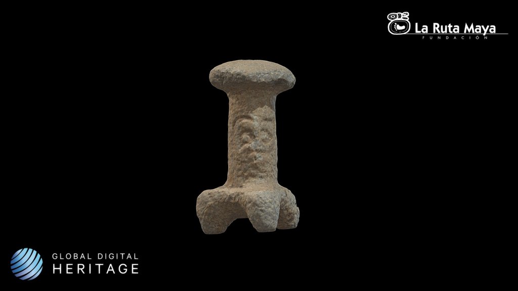 Mushroom Stone with Grooved Face