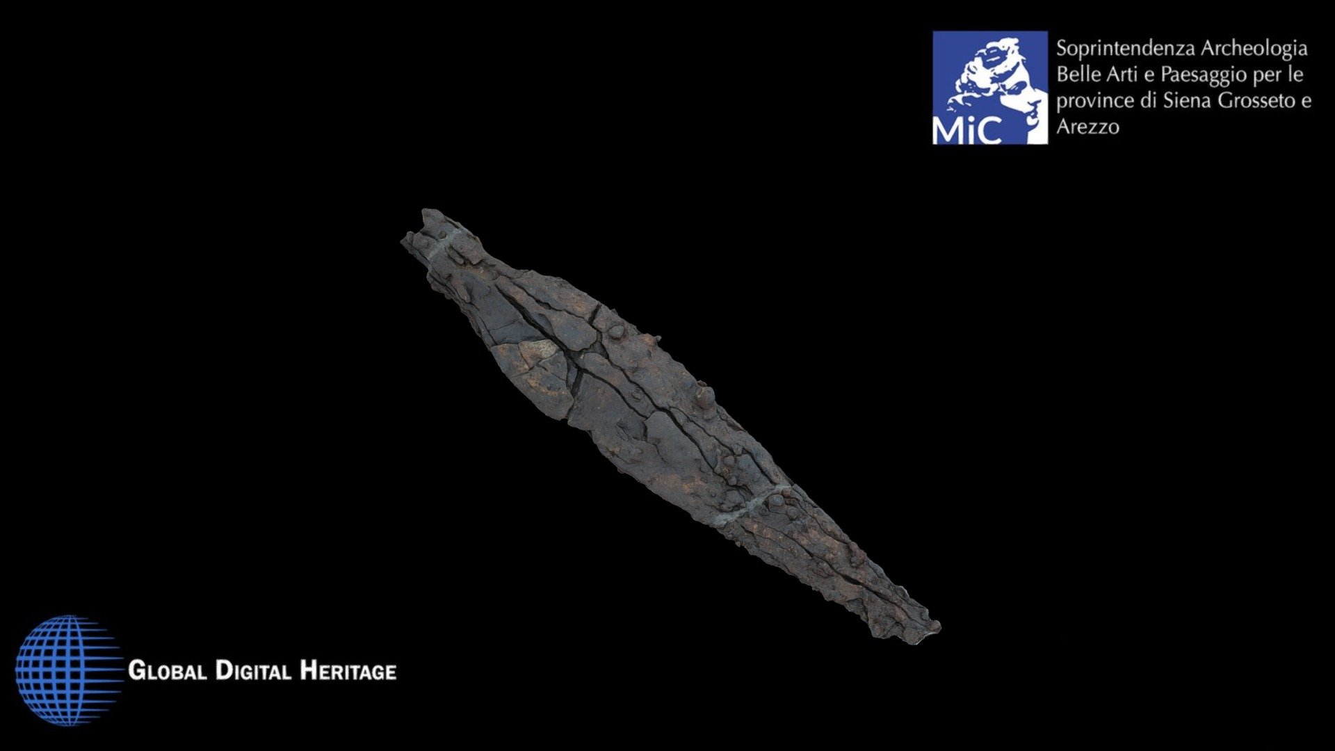 Iron spearhead from the Tumulus of Molinello