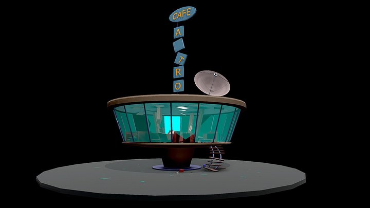 Cafe. Day 2 [XYZ School DAILY CHALLENGE] – Modello 3D gratuito STL