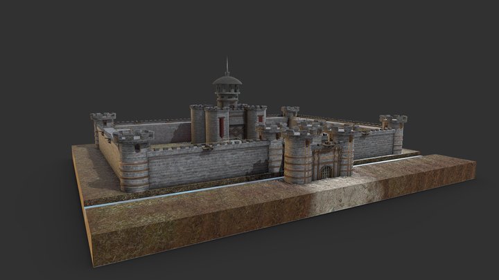 Medieval Castle 3D Model