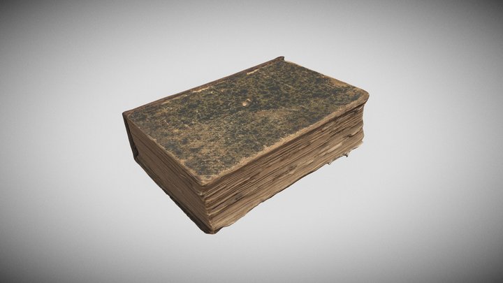 old damaged book 3D Model