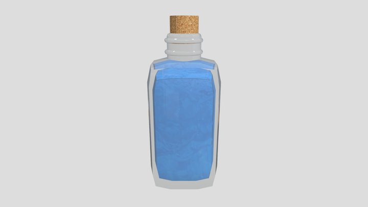 Mana Potion Bottle 3D Model