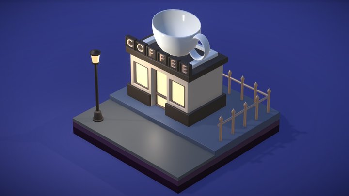 Coffee Shoppe 3D Model