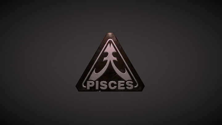 PISCES_logo 3D Model