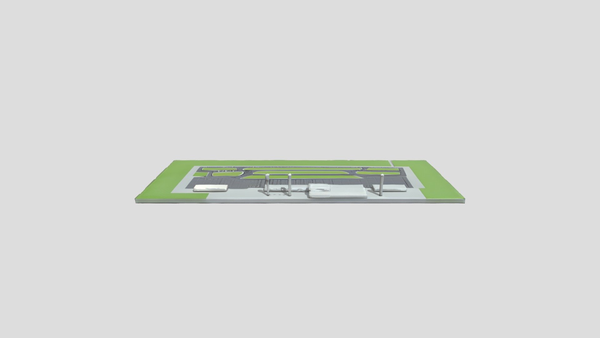 Airport runway model - 3D model by kladhari.vl [2969528] - Sketchfab